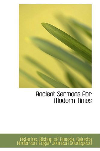 Cover for Asterius · Ancient Sermons for Modern Times (Paperback Book) (2009)