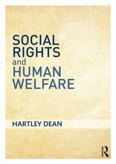 Cover for Hartley Dean · Social Rights and Human Welfare (Taschenbuch) (2015)