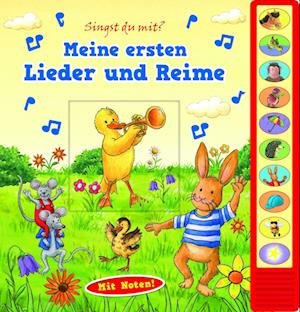 Cover for Phoenix Int Publications · Meine ersten Lieder und Reime - Vorlese-Pappbilderbuch mit Sound (Board book) (2018)