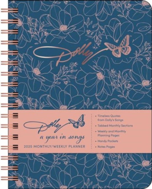 Cover for Andrews McMeel Publishing · Dolly Parton: A Year in Songs Deluxe Organizer 2025 Hardcover Monthly / Weekly Planner Calendar (Kalender) (2024)