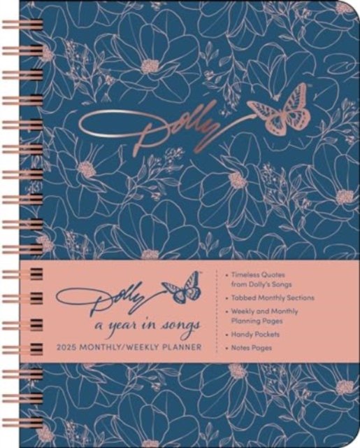 Cover for Andrews McMeel Publishing · Dolly Parton: A Year in Songs Deluxe Organizer 2025 Hardcover Monthly / Weekly Planner Calendar (Calendar) (2024)