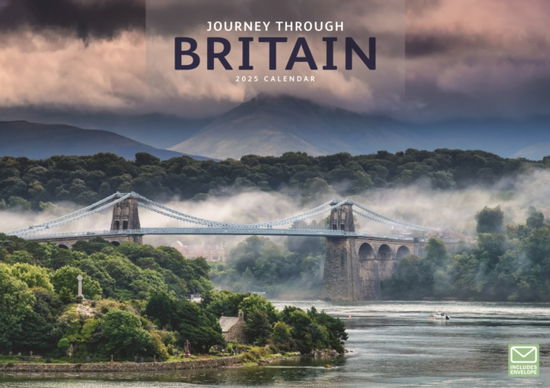 Cover for Carousel Calendars · Journey Through Britain A4 Calendar 2025 (Paperback Book) (2024)