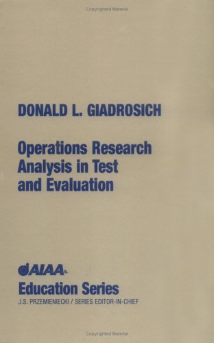 Cover for Donald L. Giadrosich · Operations Research Analysis in Quality Test and Evaluation (Gebundenes Buch) (1995)