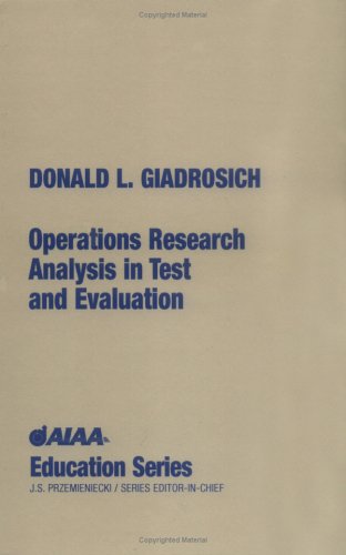 Cover for Donald L. Giadrosich · Operations Research Analysis in Quality Test and Evaluation (Hardcover Book) (1995)