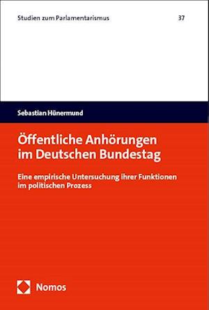 Cover for Sebastian Hunermund · Offentliche Anhorungen Im Deutschen Bundestag (Book) (2024)