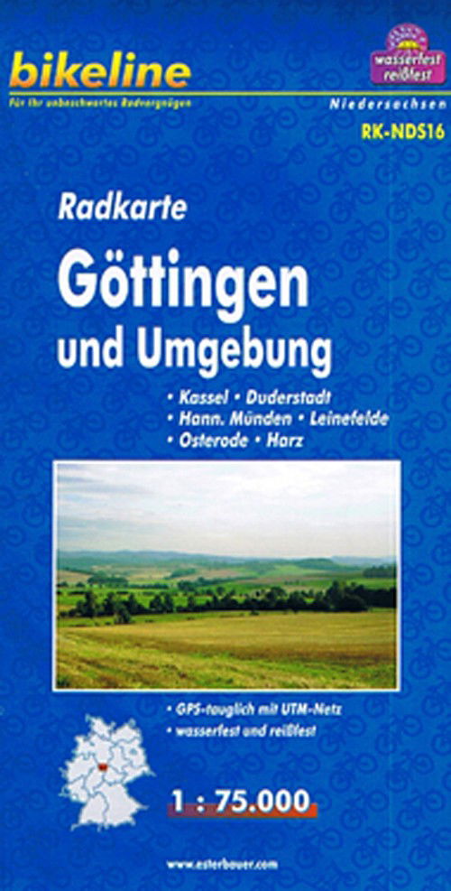 Bikeline: Göttingen und Umgebung, Radkarte - Esterbauer - Boeken - Esterbauer Verlag - 9783850003124 - 1 april 2011