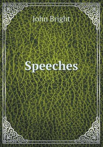 Cover for John Bright · Speeches (Paperback Book) (2013)