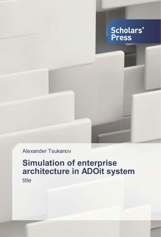Cover for Tsukanov · Simulation of enterprise archi (Bok) (2020)