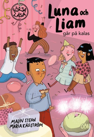 Cover for Malin Stehn · Luna och Liam går på kalas (Indbundet Bog) (2023)