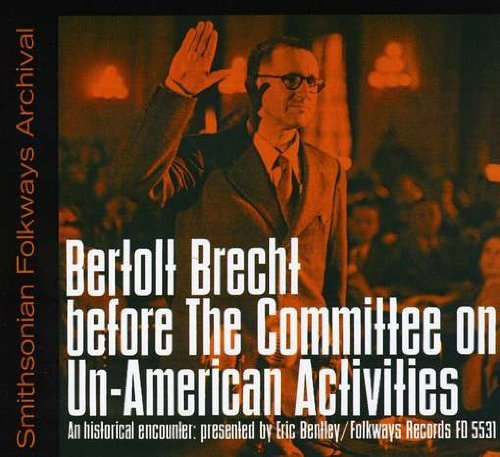 Cover for Bertolt Brecht · Bertolt Brecht Committee Un-american Activities (CD) (2012)