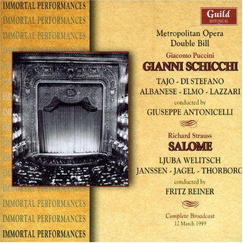 Cover for Metropolitan Opera · Gianni Schicchi 1949 (CD) (2003)