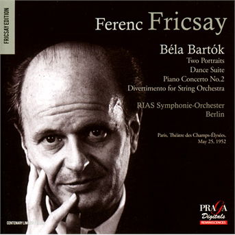 Ferenc Fricsay dirigiert - B. Bartok - Musik - PRAGA DIGITALS - 3149028038125 - 11. februar 2014