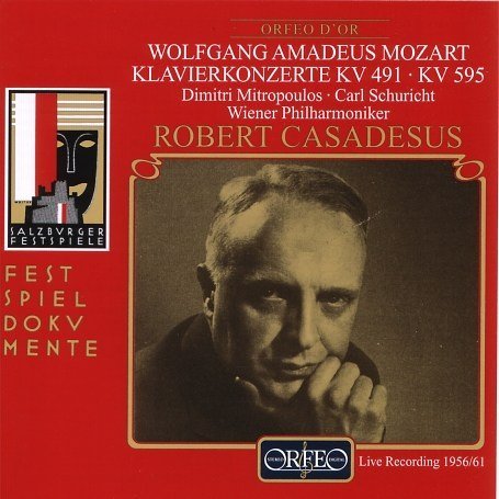 Piano Concertos K 491 K 595 - Mozart / Casadesus / Mitropoulos / Schurcht - Música - ORFEO - 4011790536125 - 19 de septiembre de 2000
