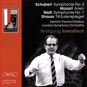 Symphony 3 / Konzert / Symphony 1 - Schubert / Mozart / Weill / Sawallisch / Lso - Music - ORFEO - 4011790606125 - November 25, 2003