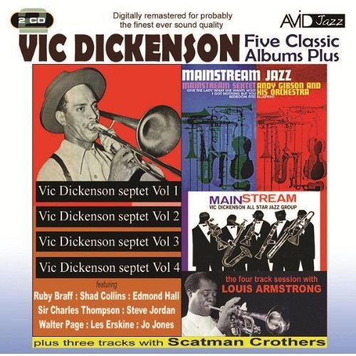 Cover for Vic Dickenson · Five Classic Albums Plus (Vic Dickenson Septet #1 / #2 / #3 / #4 / Mainstream Jazz) (CD) (2012)