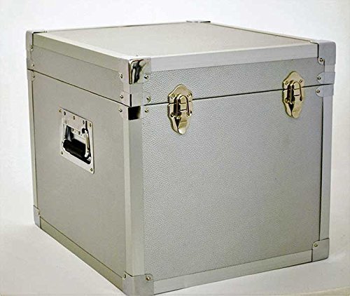 100 LP Record Storage Carry Case - Silver - Produtos - STEEPLETONE - 5025088206125 - 