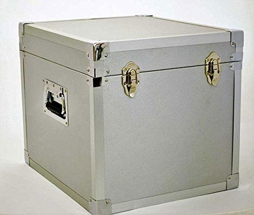 100 LP Record Storage Carry Case - Silver - Fanituote - STEEPLETONE - 5025088206125 - 