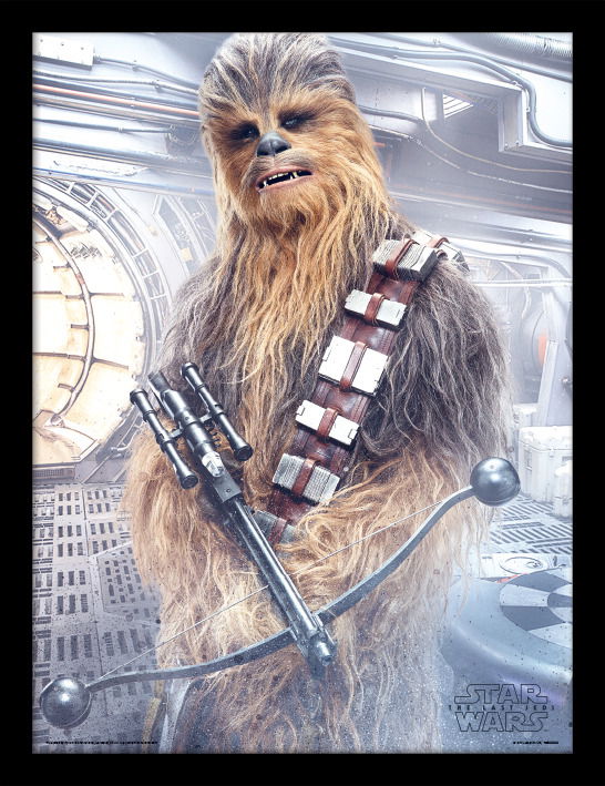 Cover for Star Wars: The Last Jedi · Chewbacca Bowcaster (Stampa In Cornice 30X40 Cm) (MERCH)