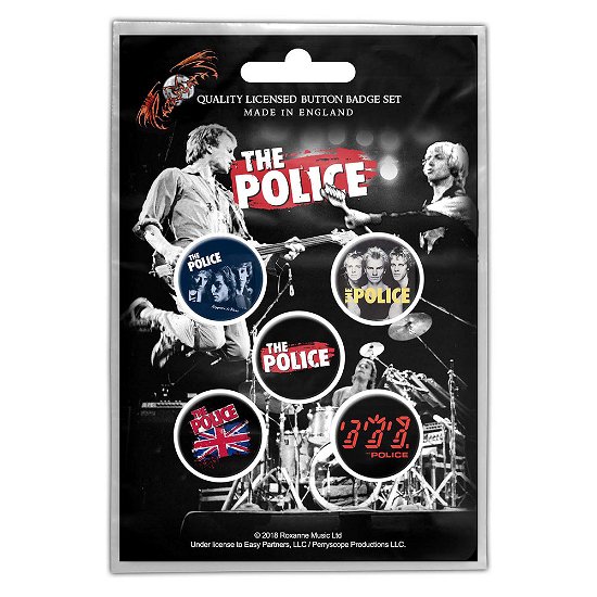 The Police Button Badge Pack: Various (Retail Pack) - Police - The - Mercancía - PHM - 5055339794125 - 28 de octubre de 2019