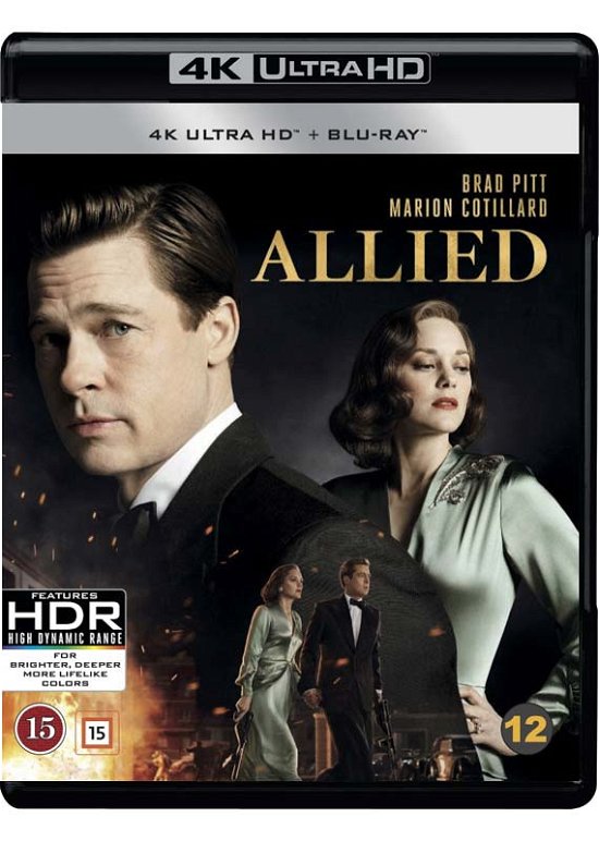 Cover for Brad Pitt / Marion Cotilliard · Allied (4K Ultra HD/BD) [4K edition] (2017)
