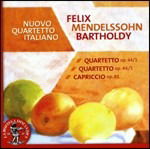 Cover for Mendelssohn Felix · Quartetto Per Archi N.1, N.3 Op.44 (CD) (2010)