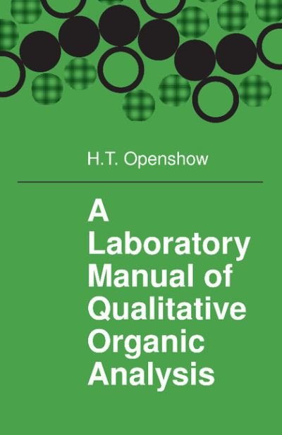 Cover for Openshaw · A Laboratory Manual of Qualitative Organic Analysis (Pocketbok) [3 Rev edition] (1976)