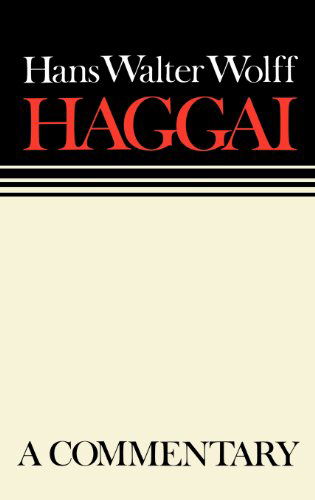 Cover for Margaret Kohl · Haggai: Continental Commentaries - Continental Commentaries (Gebundenes Buch) [1st Printing edition] (1990)