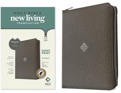 NLT Compact Giant Print Zipper Bible, Filament-Enabled Edition, Zipper (Red Letter, Leatherlike, Woven Cross Gray, Indexed) - Tyndale - Livres - Tyndale House Publishers - 9781496480125 - 7 novembre 2023