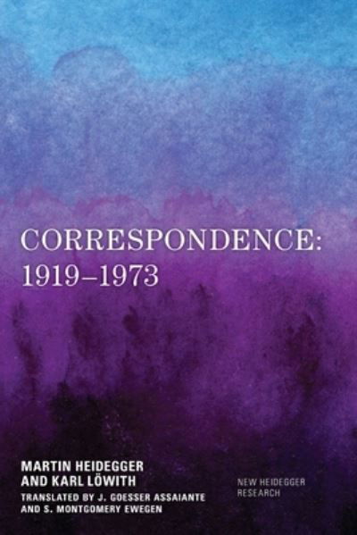 Cover for Martin Heidegger · Correspondence : 1919-1973 (Taschenbuch) (2023)