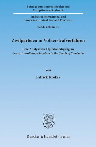 Cover for Kroker · Zivilparteien in Völkerstrafverf (Book) (2012)