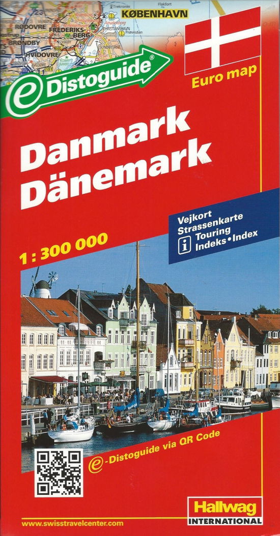 Cover for Hallwag · Hallwag Strassenk. Dänemark (Map) [Folde ud bog] (2001)