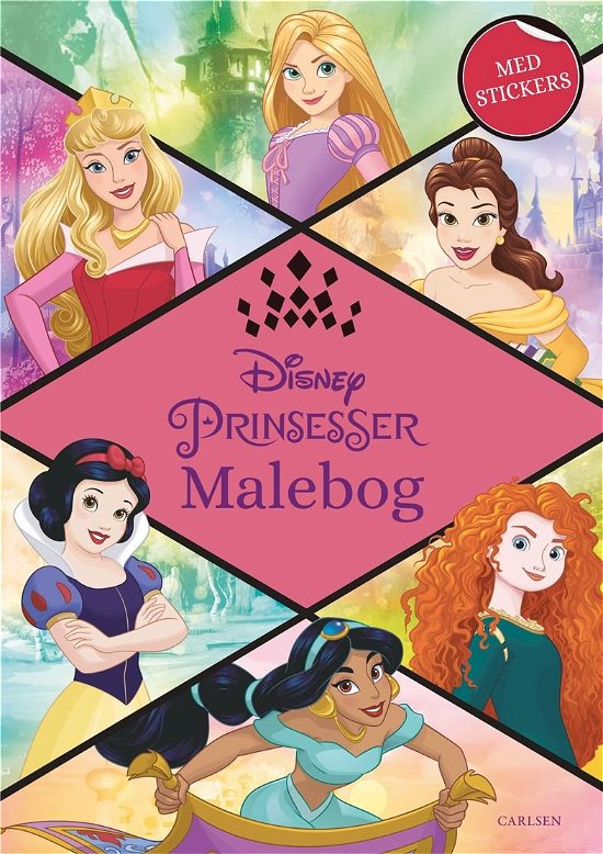 Disney Prinsesser malebog (kolli 6) - Disney - Books - CARLSEN - 9788727002125 - August 9, 2021
