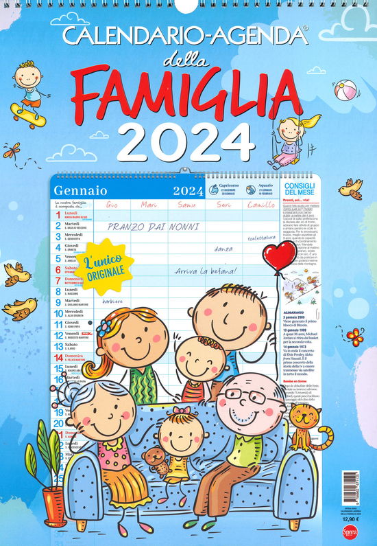 Cover for Aa.Vv. · Calendario-Agenda Della Famiglia 2024 (Book)