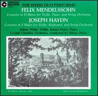 Cover for Mendelssohn · Concerto For Piano &amp; Violin In Dm (CD) (1990)