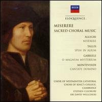 Miserere-religious Choral - Westminster Choir - Música - CLASSICAL - 0028946743126 - 16 de junho de 2003