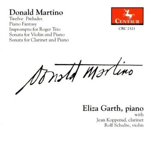 Solo Piano & Chamber Works - Martino / Garth / Koppetud / Schulte - Música - Centaur - 0044747232126 - 12 de agosto de 2000