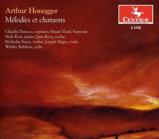 Cover for Honegger / Patacca / Vural / Baldwin · Melodies et Chansons (CD) (2012)