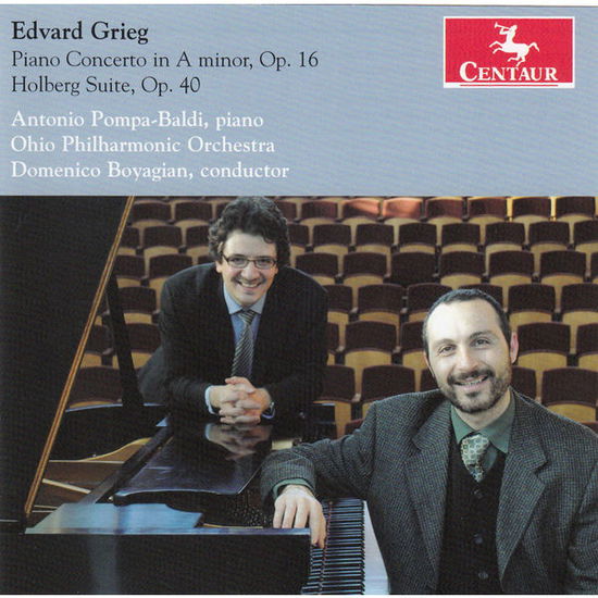 Cover for Grieg / Pompa-baldi / Ohio Philharmonic Orchestra · Piano Concerto in a Minor Op 16 / Holberg Suite Op (CD) (2013)