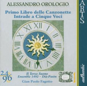 Cover for Ensemble 1492 / Fagotto · Primo Libro Delle Ca Arts Music Klassisk (CD) (2000)