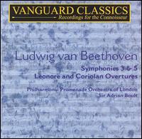 Symphonies 3 & 5 Egmont Overture Corilian Overture - Beethoven - Muziek - Vanguard Classics - 0699675119126 - 12 augustus 2003