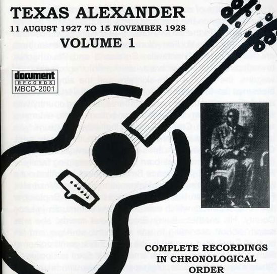 Cover for Texas Alexander · Complete Recorded Works 1927-1950 Vol. 1 (1927-28) (CD) (2022)