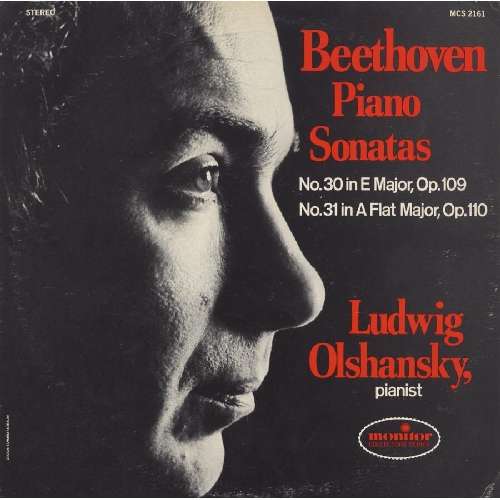 Cover for Ludwig Olshansky · Beethoven Piano Sonatas: No 30 in E Major Op. 109 (CD) (2012)