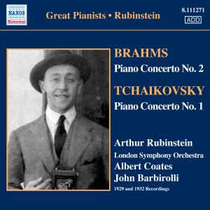 BRAHMS / TCHAIKOVSKY: Piano Conc. - Rubinstein / Coates / Barbirolli - Musik - Naxos Historical - 0747313327126 - 4. januar 2008