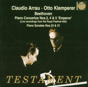 Cover for Arrau / Philharmonia / Klemperer · Koncert 3-5  + 2 Sona Testament Klassisk (CD) (2000)