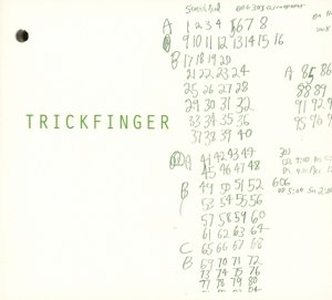 Cover for Trickfinger (John Frusciante) · Trickfinger (CD) (2015)