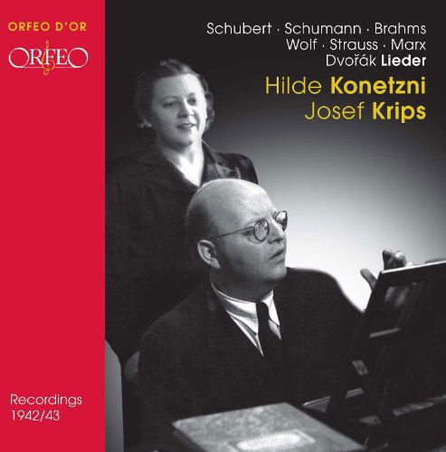 Cover for Schubert / Schumann / Wolf / Konetzni / Krips · Lieder (CD) (2010)