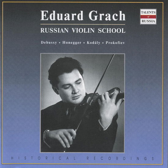 Cover for Russian Violin School · GRACH, Eduard (CD)