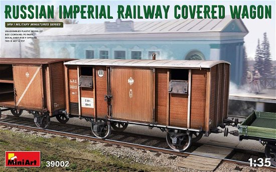 Cover for Miniart · 1/35 Russian Imperial Railway Covered Wagon (Toys)
