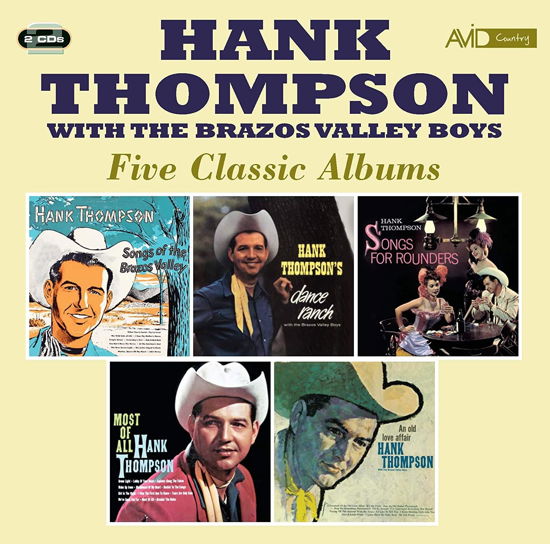 Cover for Hank Thompson · Hank Thompson - Five Classic Albums (CD) (2010)