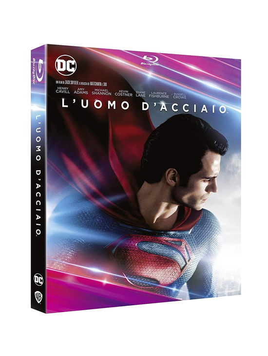 Cover for Amy Adams,henry Cavill,kevin Costner,russell Crowe,diane Lane,michael Shannon · Uomo D'acciaio (L') (Dc Comics Collection) (Blu-Ray) (2020)